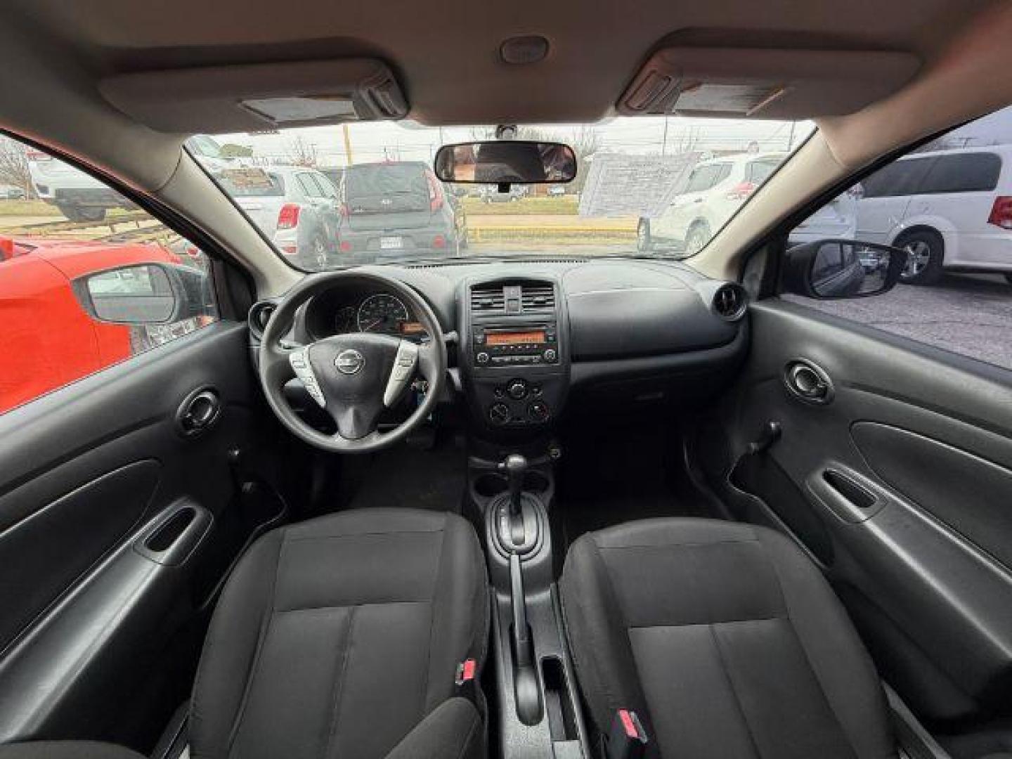 2017 BLACK Nissan Versa 1.6 S 4A (3N1CN7AP6HL) with an 1.6L L4 DOHC 16V engine, 4-Speed Automatic transmission, located at 2715 W Pioneer Pkwy, Arlington, TX, 76013, (817) 265-9009, 32.710262, -97.153236 - Photo#13