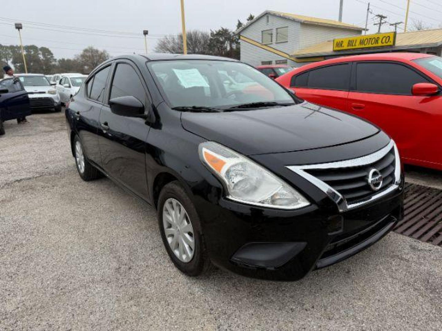 2017 BLACK Nissan Versa 1.6 S 4A (3N1CN7AP6HL) with an 1.6L L4 DOHC 16V engine, 4-Speed Automatic transmission, located at 2715 W Pioneer Pkwy, Arlington, TX, 76013, (817) 265-9009, 32.710262, -97.153236 - Photo#5