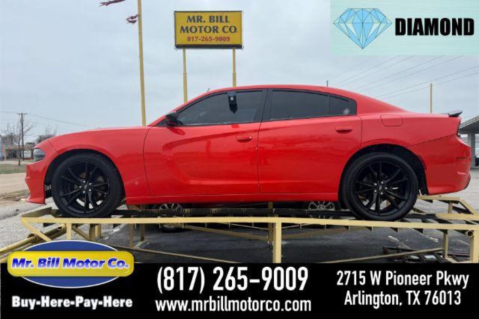 2018 ORANGE Dodge Charger SXT Plus (2C3CDXHG3JH) with an 3.6L V6 DOHC 24V engine, 8-Speed Automatic transmission, located at 2715 W Pioneer Pkwy, Arlington, TX, 76013, (817) 265-9009, 32.710262, -97.153236 - Photo#0