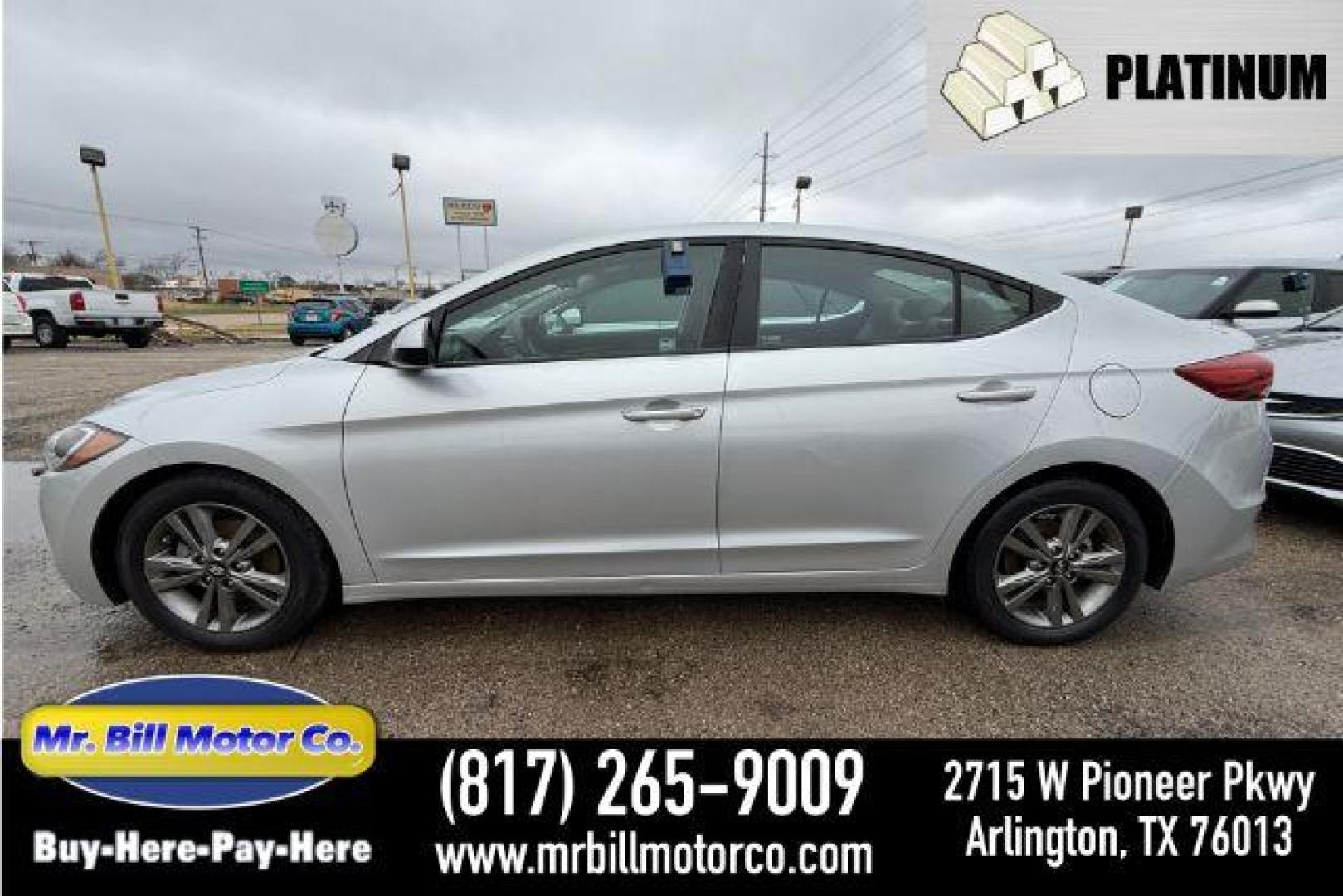 2018 SILVER HYUNDAI ELANTRA SEL (5NPD84LF6JH) , located at 2715 W Pioneer Pkwy, Arlington, TX, 76013, (817) 265-9009, 32.710262, -97.153236 - Photo#0