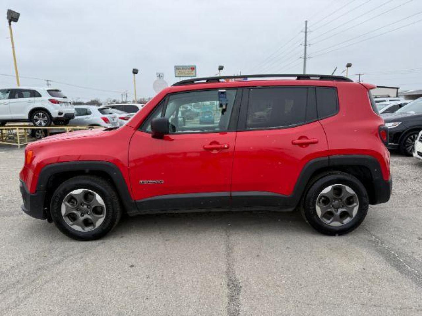 2017 RED Jeep Renegade Sport FWD (ZACCJAAB8HP) with an 2.4L L4 DOHC 16V engine, 6-Speed Manual transmission, located at 2715 W Pioneer Pkwy, Arlington, TX, 76013, (817) 265-9009, 32.710262, -97.153236 - Photo#2